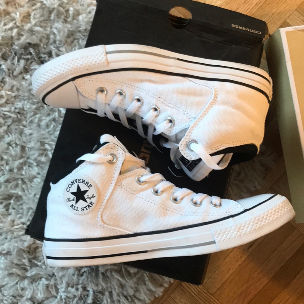 White hightop converse - limited edition!